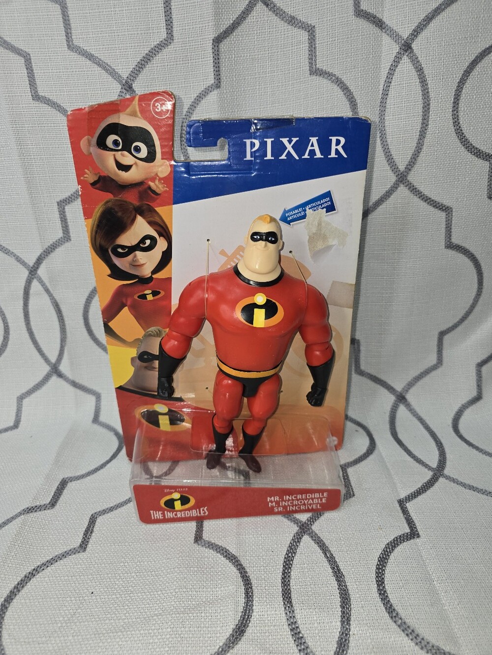 Disney Pixar The Incredibles Mr. Incredible Action Figure Toys Pixar Movie New